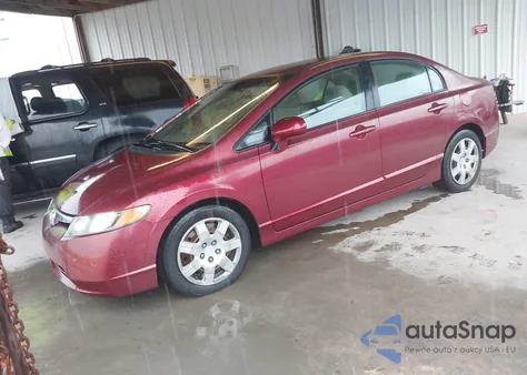 2008 Honda Civic Lx z USA, uszkodzony, nr VIN 1HGFA16508L055558